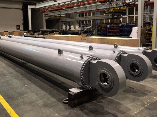 Robust Construction Machinery Hydraulic Piston Cylinder Custom 45# ST52