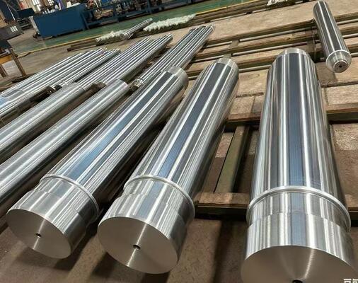 20# Solid Hydraulic Ram Shaft  HRC50 - 60 Hardened Steel Power Transmission Shaft